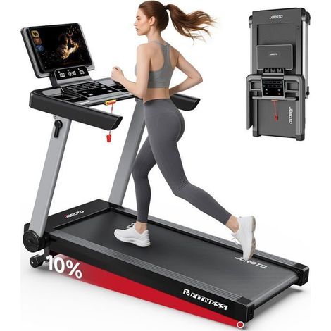 Klappbares Laufband - JOROTO - F6EU - 1–16 km/h - Neigung 1–10% - Fläche 130x48 cm