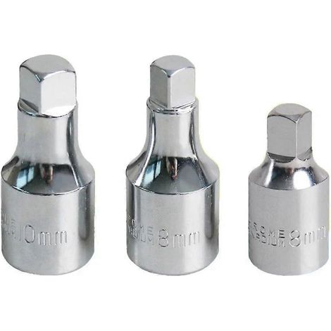 Ölwannen-Ablassschraubenschlüssel (3er-Set) mit S8/S10-Steckschlüsseln und Standard-S8-Steckschlüssel für Citroën, Peugeot und Fukang (1/5)