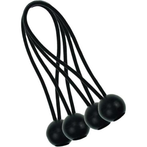 Corde élastique pour bâche de camping d'auvent de tente - SANDOW - Noir - 15.2x1x0.5 cm (1/4)