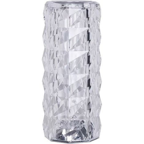 16-farbige LED-Kristalllampe mit Fernbedienung – 4 Modi, USB, RGB-Touch-Tischbeleuchtung, wiederaufladbare Stimmungsleuchte fürs Schlafzimmer (1/4)