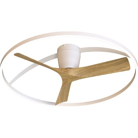 Ventilateur diam75 cm dim 45 w 30005000k blanc et bois mantra - nepal ii 224682594 224682594 (1/3)