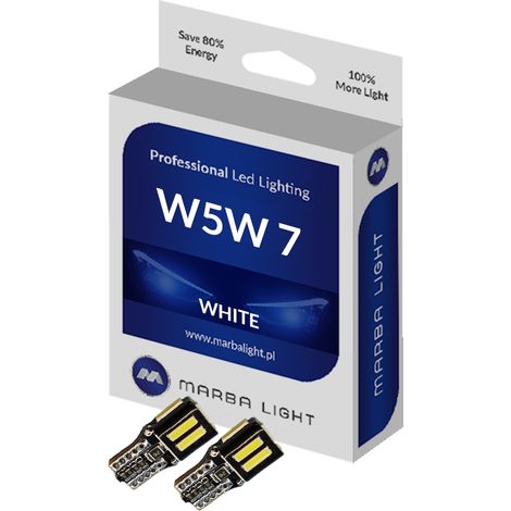 W5W T10 LED Standlichtbirnen MLECW5W7 WEISS