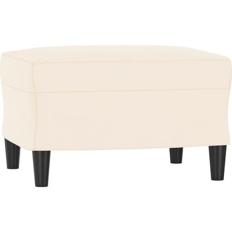 Banco color crema 70 x 35 x 41 cm terciopelo 020010561