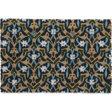 Paillasson en Fibres de Coco, Design Oriental, 40 x 60 cm, antidérapant, intérieur et extérieur, Multicolore (1/5)