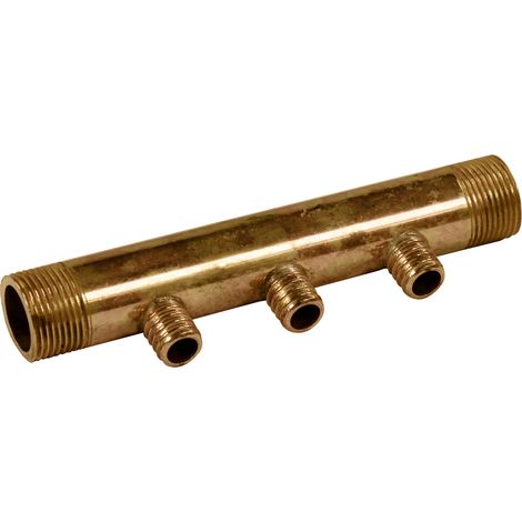 Collecteur 3/4" (20/27) Mâle - 3 départs pour tube PER Ø16 - entraxe 40mm