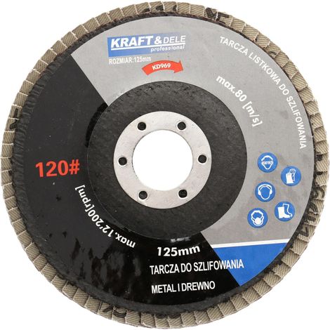 Disco lamellare 125 mm P120 KD969 (1/5)
