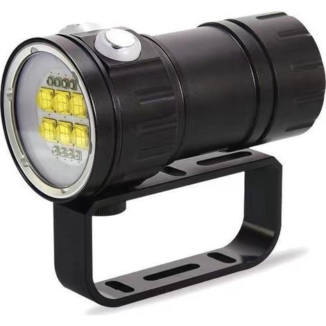 Lampe de Plongée Sous Marine IPX8 Etanche 18000LM Lampe Torche Sous l'Eau 80m Pour Photographie et Vidéo (1/5)