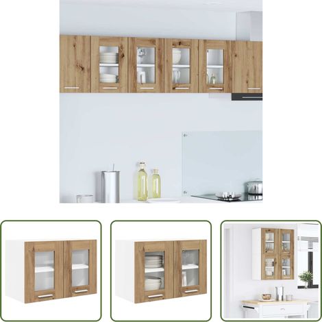 Holzschrank -  Hängeschrank Artisan-Eiche 60 x 31 x 40 cm Holzwerkstoff (1/5)