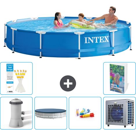 Intex Piscine Tubulaire Ronde - 366x76 cm - 7-pièces S338 (1/5)