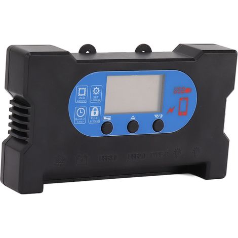 Solar Control Dual USB Typ C DC Schnelllade-Solarlade- und Entladeregler Solarmodul-Controller 80A (1/5)