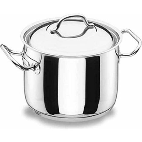 LACOR Topf mit Profi-Edelstahldeckel, Inhalt 13,5 L, Ø 32 cm