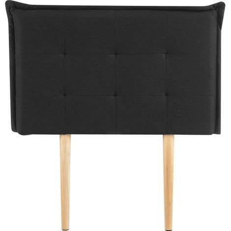 Tête de lit 90 cm JALEYA Noir 90x190 cm (1/5)