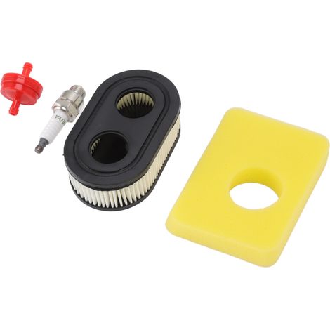 Kit filtre à air, bougie d'allumage et filtre à huile robustes et bien ajustés pour tondeuse Troy Bilt 593260 798452 (1/5)