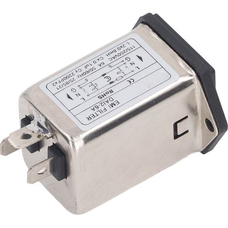 EMV-Entstörfilter, Rauschunterdrücker, 115V-250V, zur Reduzierung von Signalstörungen. (1/5)