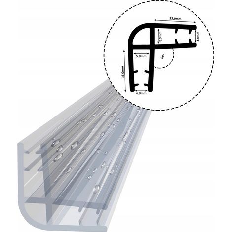Joint de cabine de douche DK09 4-5 mm 20 cm (1/5)