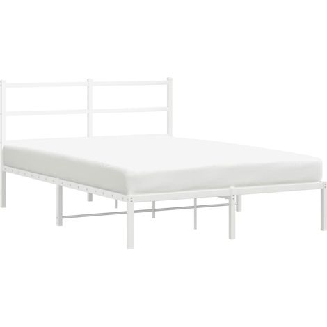 Maison Exclusive - Giroletto con Testiera Metallo Bianco 140x200 cm