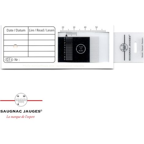 Témoin de mesure DIGITAL pour fissure extérieure jauge G1+ (paquet de 10 témoins)
