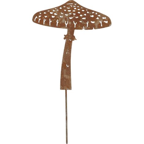 Seta met谩lica en un pico h27 cm