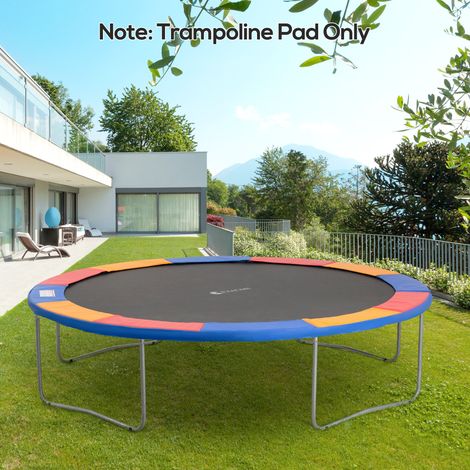 Bordure de trampoline Ø366 cm de large, résistante aux déchirures et aux UV, hydrofuge, accessoire de trampoline, protection des bords, filet de sécurité, pièces détachées pour trampolines de jardin,