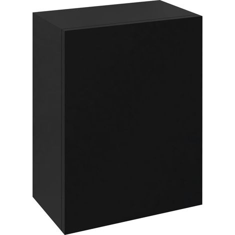 TREOS armoire à porte supérieure 35x50x22cm, droite/gauche, noir mat (1/4)