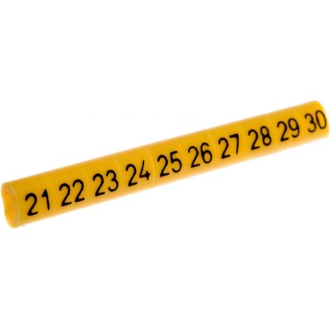Marqueur de câble OZ-0/21-30 jaune E04ZP-01020101300 /100 pièces/