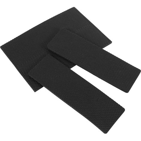 Lot de 4 patins de protection antidérapants et auto-adhésifs noirs pour pieds de meubles, canapés, bureaux et chaises. (1/5)