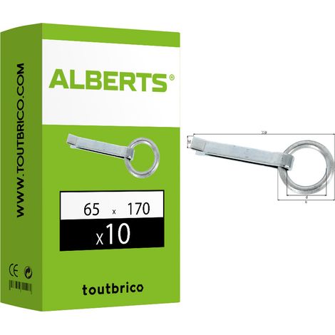 10 anneaux de fixation à betonner Ø65 x 170mm - Alberts (1/2)