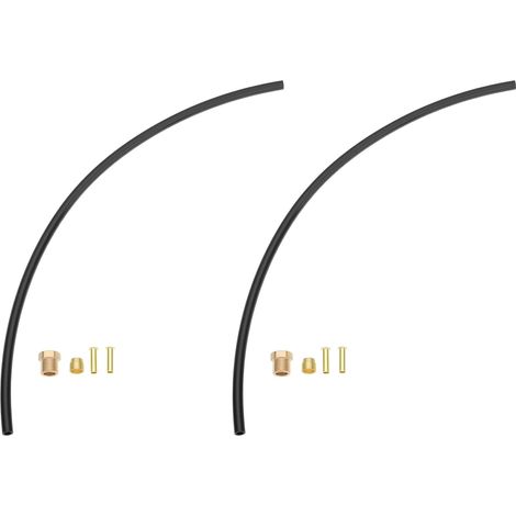 Lot de 2 Clapets Anti-retour pour Compresseur D'air Tuyau de Raccordement en Nylon de 30 Cm de Diamètre Et 6 Mm Adaptés à Compresseurs D'air (1/5)