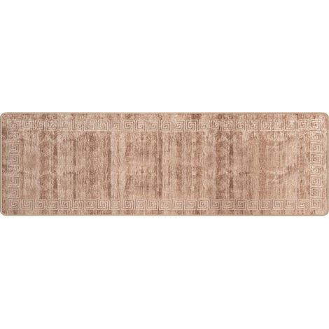 Runner Tappeto MARSA Bianco 80 x 450 cm Poliestere e PVC vidaXL