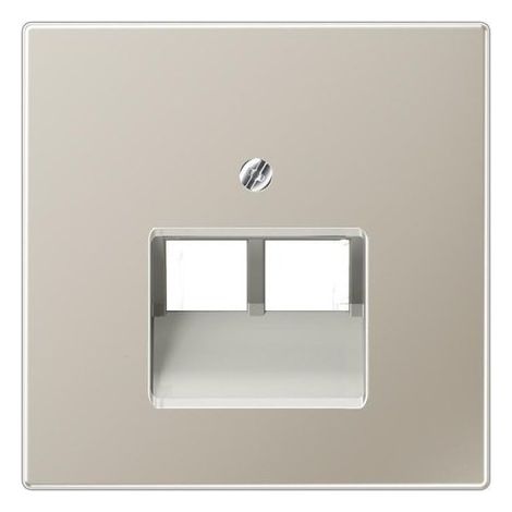 Jung Cache pour boîtes de connexion IAE/UAE, 2 x 8 pôles, série LS, acier inoxydable ES 2969-2 UA
