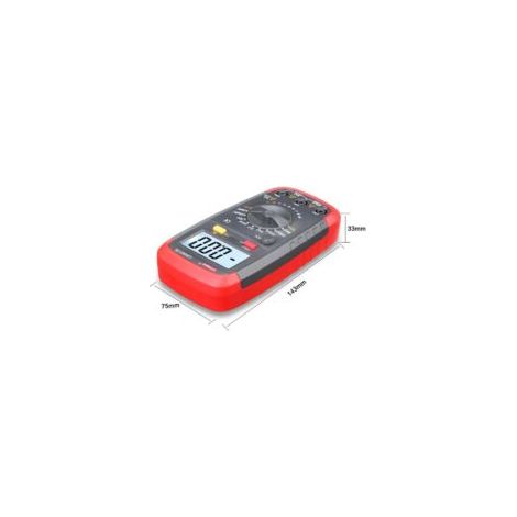 Multimetro digitale Crezuo UA6013L, misuratore di capacità portatile da 0,1 pF a 20000 µF (con batteria)