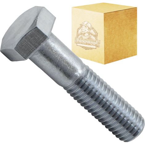 Tornillo para chaveta DIN931 KL 8.8 hexagonal galvanizado M6X40 100 PCS.