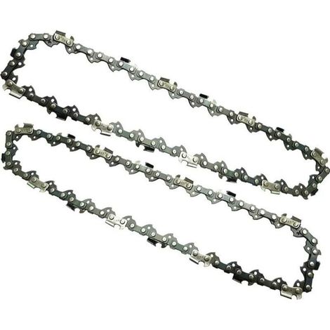 Zweiteilige 8-Zoll-Kette. 3/8"-Kettenteilung. 0,05" / 1,3 mm Teilung. 33 Treibglieder. Ölbetriebene Sägekette für die Holzbearbeitung.