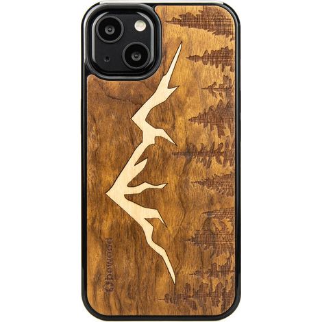 Custodia in legno per iPhone 13 MONTAGNE IMBUIA (1/4)