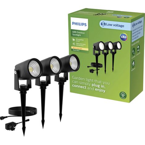 Luminaire LED Philips Reuel 4.5 W extérieur noir (1/5)