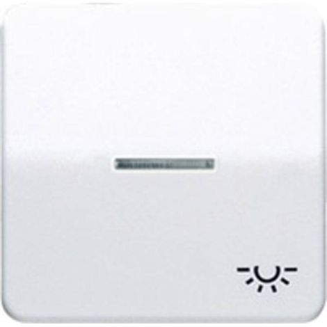 Jung Bilanciere 1 posto, simbolo luce, con conduttore di luce, duroplastico, serie CD, bianco alpino CD 590 KO5L WW (1/2)