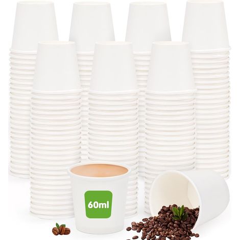 200 Gobelets Jetables pour Café 60 ml, Gobelet à Café (1/5)