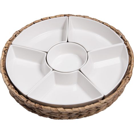 Table Passion - Service apéritif tressé 7 pièces 36 cm (1/2)