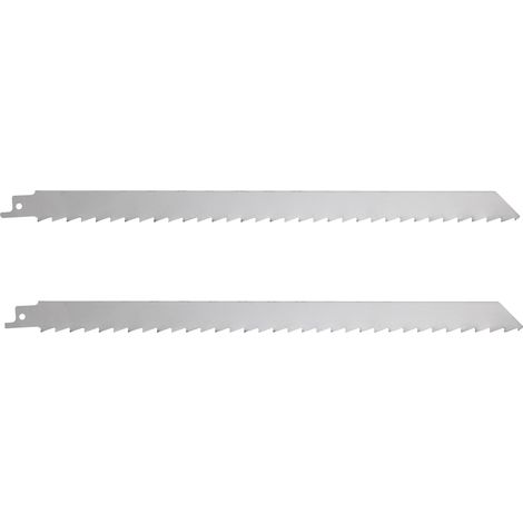 Bahco – Lot de 2 lames de scie sabre inox 300mm – Pour viande et os – 4 dents par pouce – Coupe rapide et précise dans la glace