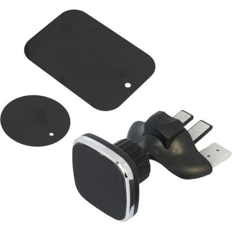 Porte Téléphone avec Fente pour CD De Voiture Support De Navigation GPS Support De Téléphone Portable Noir (1/4)
