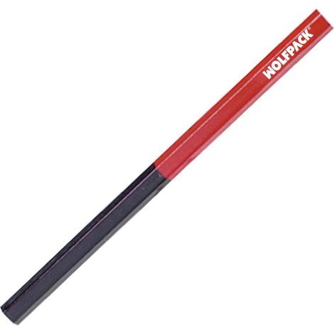 Zweifarbiger Zimmermannsbleistift 18 cm. (Karton mit 12 Einheiten)