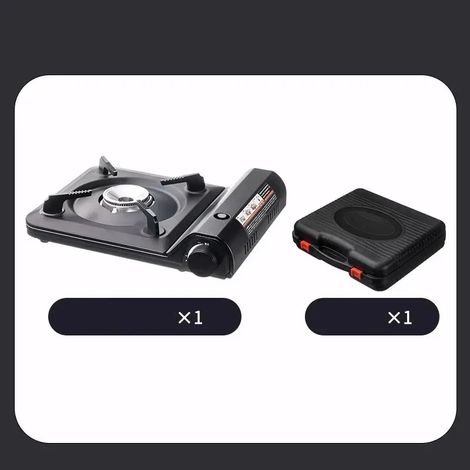 Réchaud à gaz ultra-mince, portable, pour pique-nique, barbecue, voyage, alpinisme, camping, mini réchaud à gaz, équipement de cuisine, réchauds de cuisine portables (1/5)