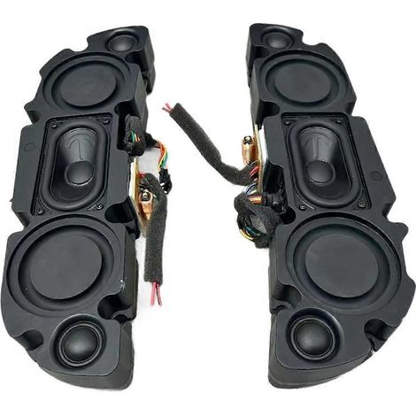 enceintes passives Hi-Fi 2 voies à triple haut-parleur, double diaphragme de basses et double tweeter à longue portée pour l'audio domestique/studio. (1/5)