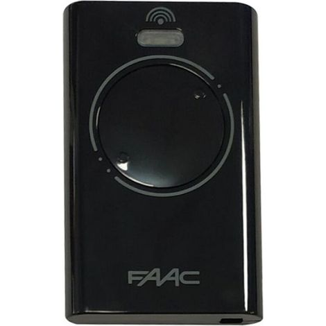 XT2 433 SLH Noire - Télécommande à 2 canaux - Codage Rolling Code SLH sécurisé - Compatible motorisation - Référence 7870071 (1/3)