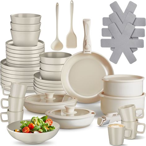 Ensemble de vaisselle pour 6 personnes avec kit cuisine