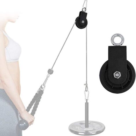 360° drehbare Krafttrainingsrolle mit Lager für Heimfitnessgeräte, U-förmige Drehrolle für den Innenbereich (1/5)