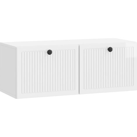 Maison Exclusive - Mobile Porta TV da Muro Bianco Lucido 78,5 x 31 x 30 cm (1/5)