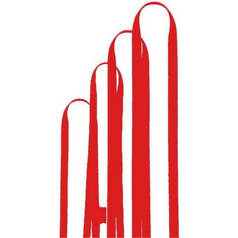 Cinta para punto de anclaje longitud 1,50m ancho 21 cm PAT 900 Poliéster 25 kN EN 795 - Rojo