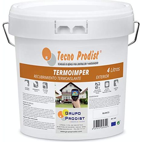 Tecno Prodist Termoimper - Pintura al agua Aislante Térmico Exterior (anti-fisuras)