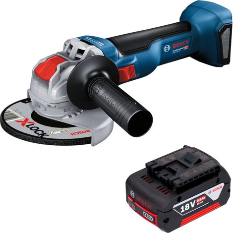 Smerigliatrice angolare a batteria Bosch GWX 18V-10 18 V 125 mm Brushless + 1x batteria 5,0 Ah - senza caricabatterie